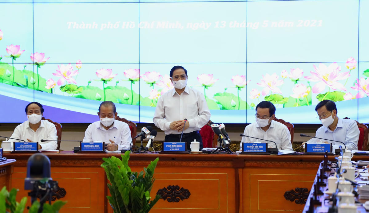 Thủ tướng Chính phủ Phạm Minh Chính làm việc với TP HCM