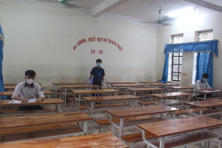 Nhiều thí sinh F1, F2 được thi phòng riêng.