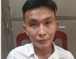 Đối tượng Phạm Ngọc Tú tại cơ quan chức năng.