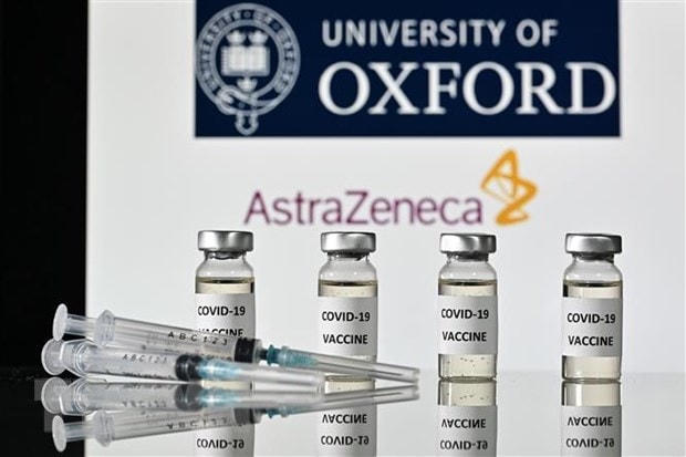 Hình ảnh mô phỏng vaccine phòng Covid-19 do Hãng dược phẩm liên doanh Anh-Thụy Điển AstraZeneca phối hợp với Đại học Oxford phát triển, ngày 17/11/2020. (Nguồn: AFP/TTXVN).