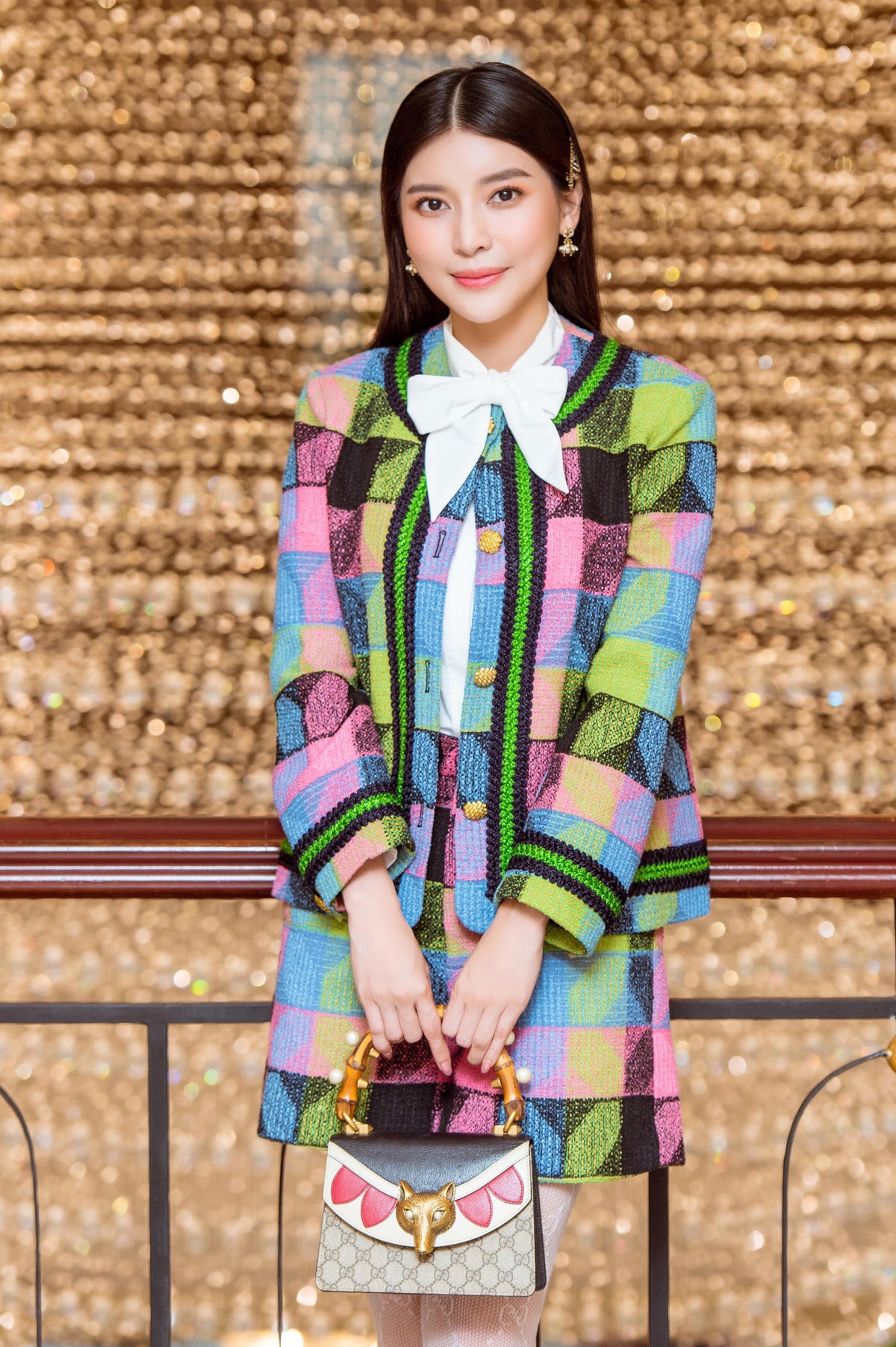 Cao Thái Hà trong buổi ra mắt phim. Ảnh: NVCC. 