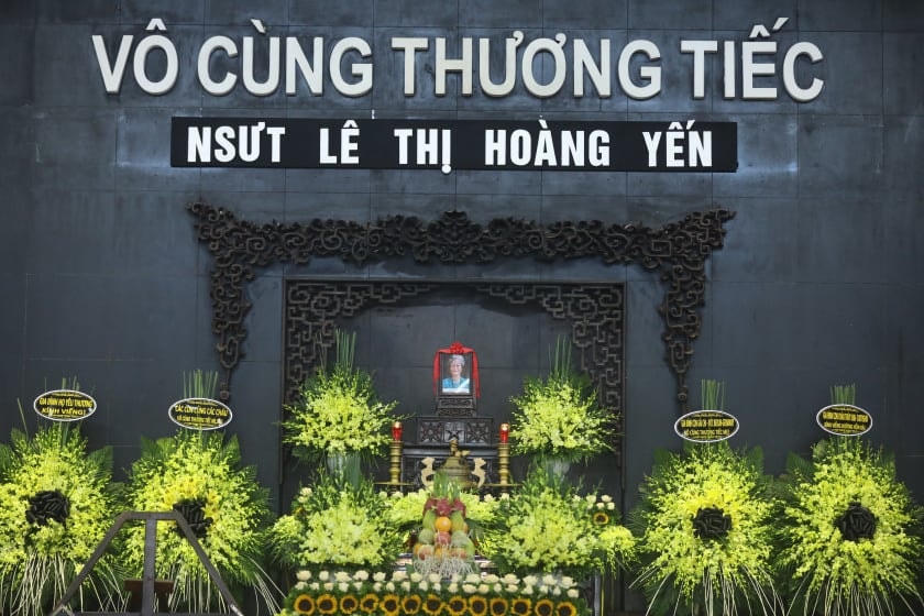 Lễ viếng NSƯT Hoàng Yến.