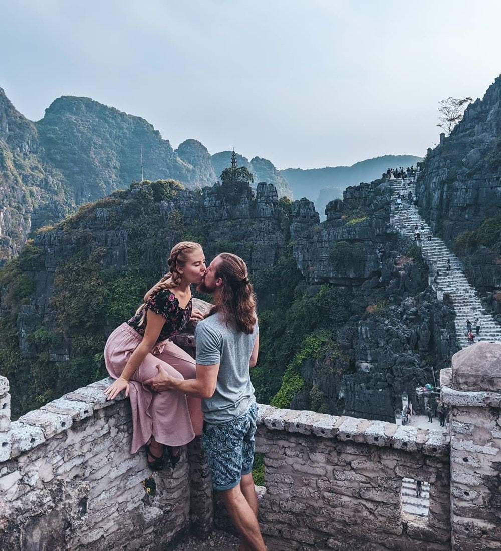 'Vạn lý trường thành' phiên bản Việt Nam ở Ninh Bình là điểm đến ưa thích của du khách trong nước và nước ngoài. (Ảnh: CTV/Vietnam+).
