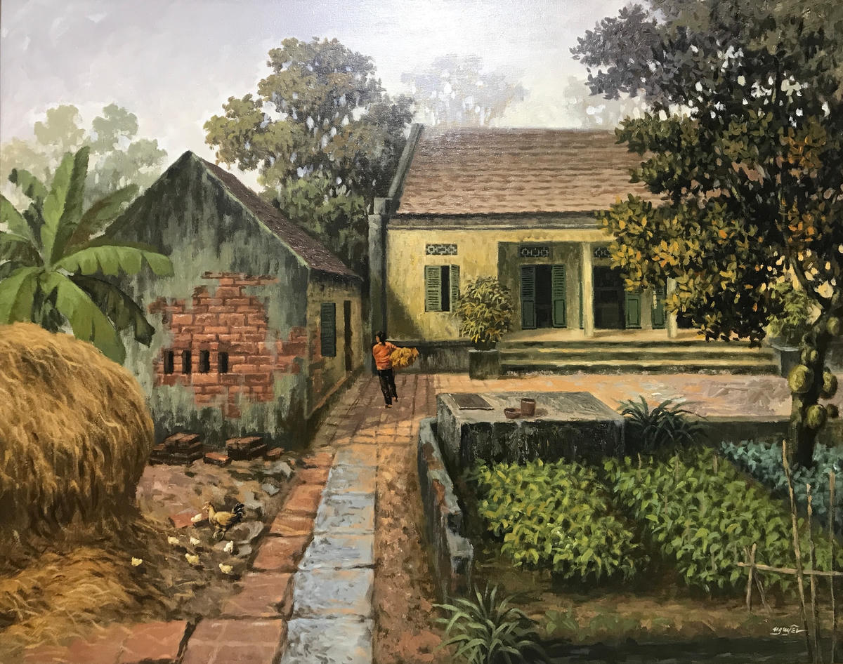 Hình ảnh quen thuộc của làng quê Bắc Bộ. Ảnh: NVCC. 