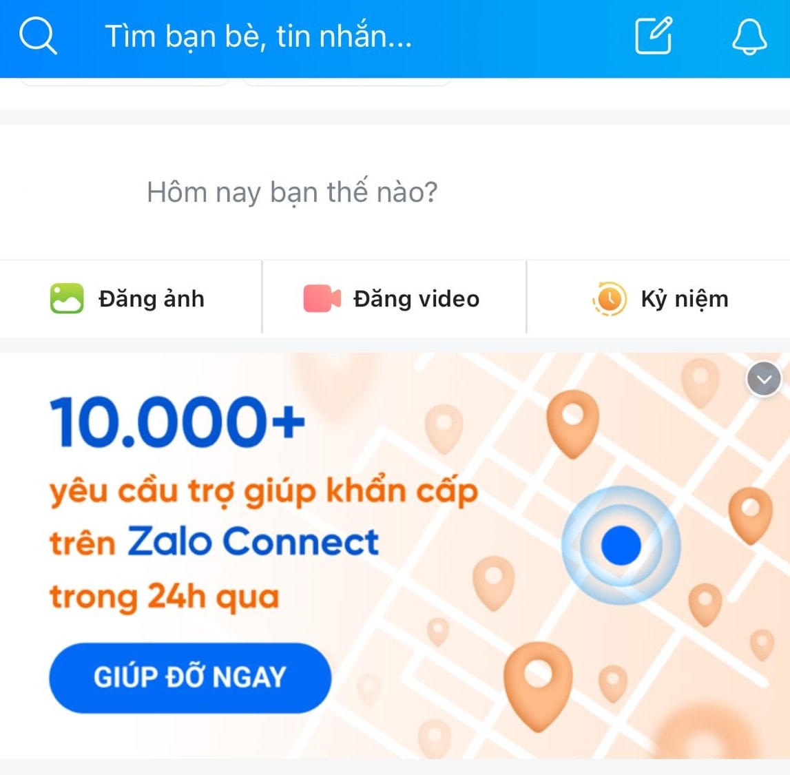 Nền tảng Zalo Connect được tích hợp như một tính năng trên ứng dụng Zalo.