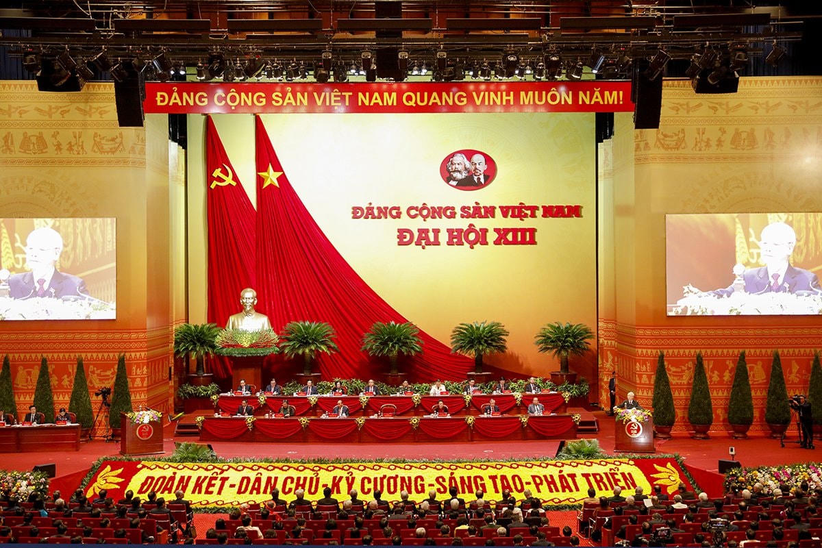 Quang cảnh phiên khai mạc Đại hội.