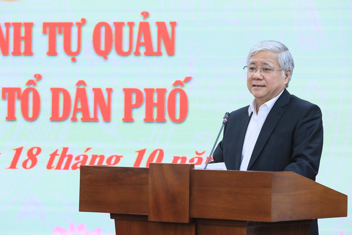 Chủ tịch Đỗ Văn Chiến phát biểu kết luận Hội nghị.