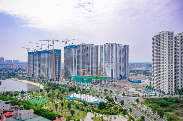 Imperia Smart City thi công tích cực phân khu mới The Mirae Park