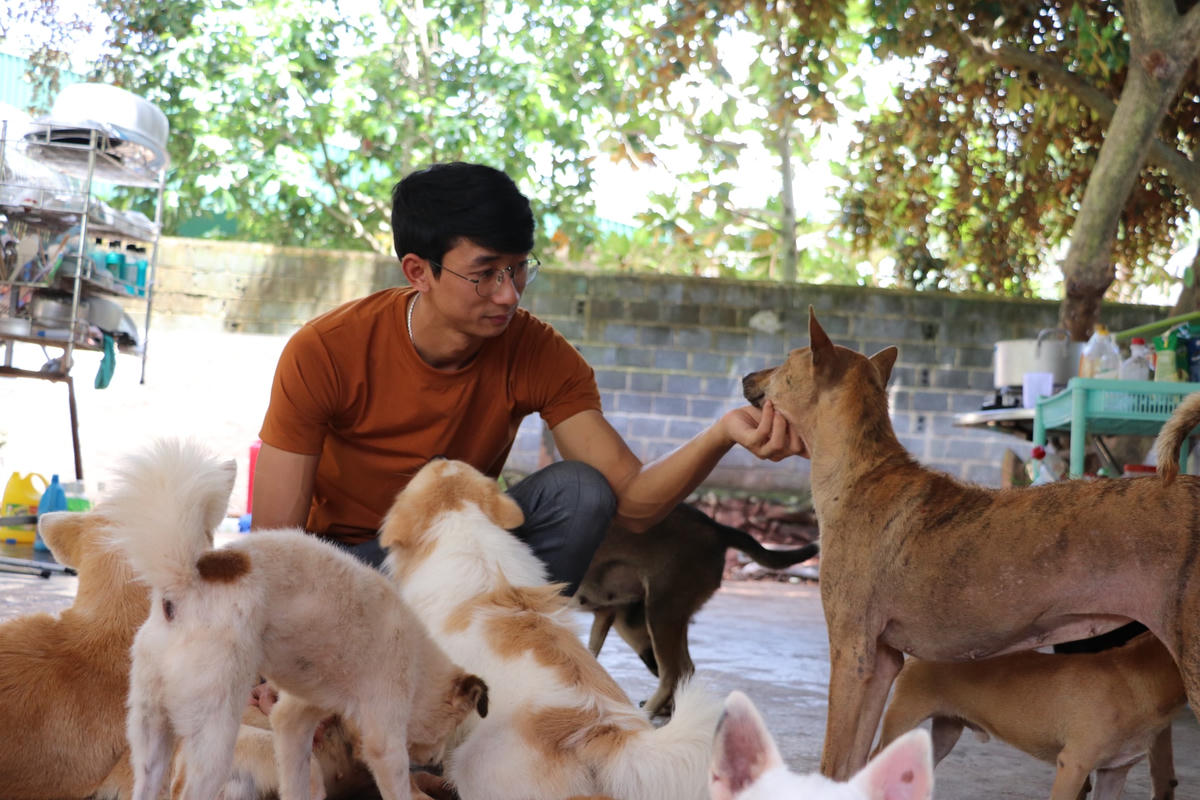 Những thành viên nhóm cứu hộ luôn xem những chú chó, mèo như những người thân của mình.