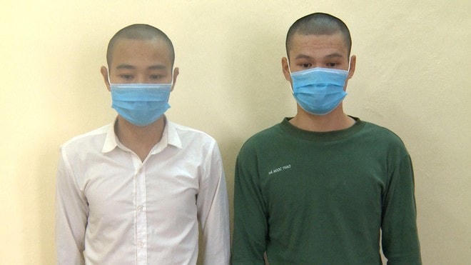 Bùi Mong Ước và Quách Văn Vinh tại cơ quan điều tra.