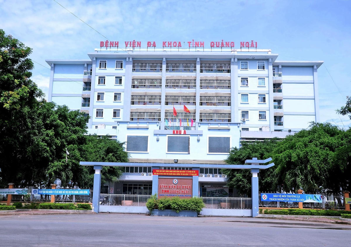 Một góc BVĐK Quảng Ngãi nơi xảy ra sự việc.