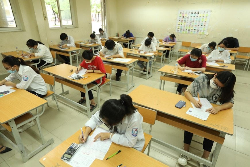 Thí sinh dự thi tốt nghiệp THPT đợt 2 năm 2021. (Ảnh minh họa)