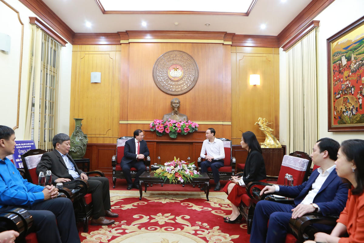 Quang cảnh buổi tiếp.