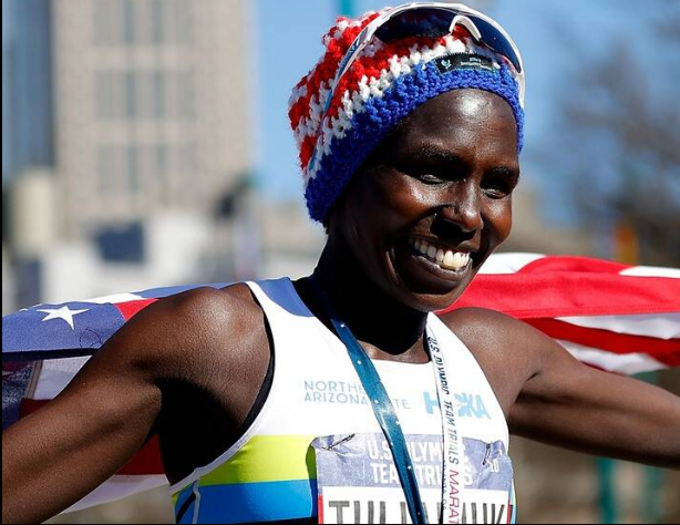 Mặc dù mới sinh con được sáu tháng, Aliphine Tuliamuk vẫn kiên trì tập luyện ở môn chạy marathon và hy vọng đạt thành tích cao tại Olympic 2020.