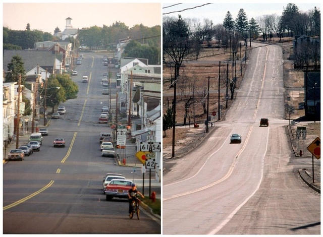 Centralia (bang Pennsylvania) nằm trên một số mỏ than đá lớn nhất thế giới. Những mỏ than đầu tiên tại đây được khai thác vào năm 1856 và từ đó, thị trấn Centralia ra đời, thu hút vô số người đến khai thác than.  