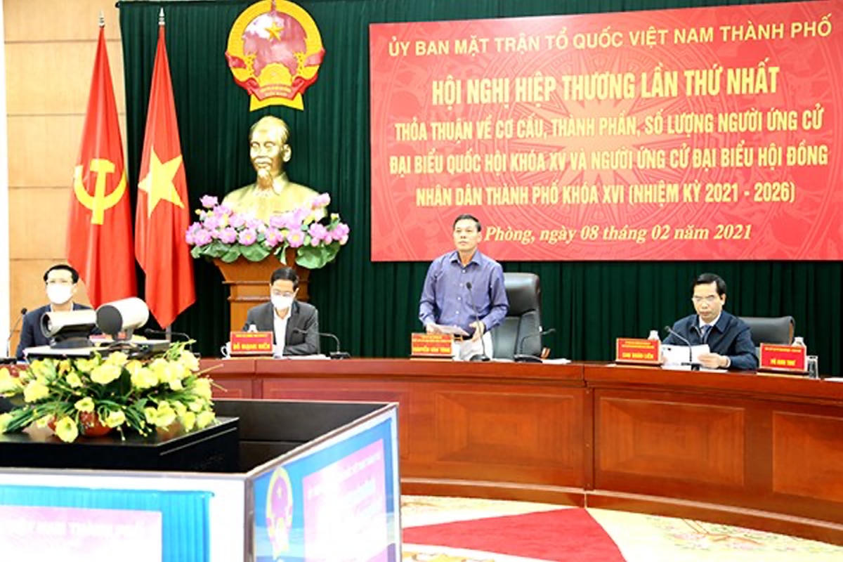 MTTQ TP Hải Phòng tổ chức hiệp thương lần thứ nhất bầu cử đại biểu Quốc hội, HĐND TP nhiệm kỳ 2021- 2026