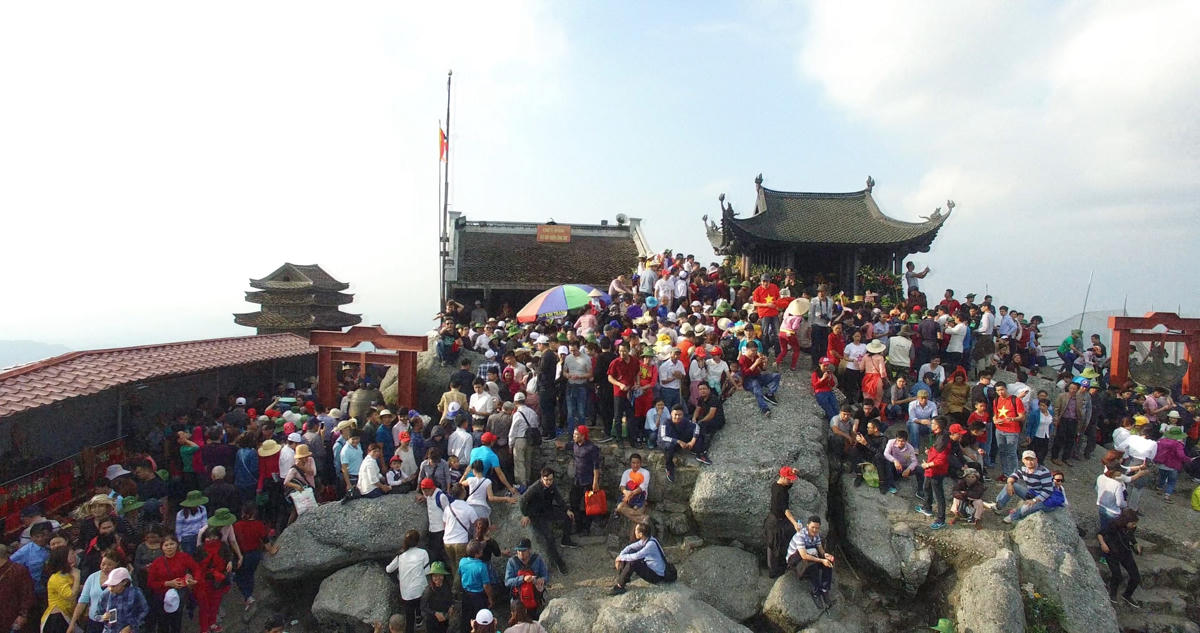 Chùa Đồng (Yên Tử) mùa lễ hội. (Ảnh mang tính minh họa).