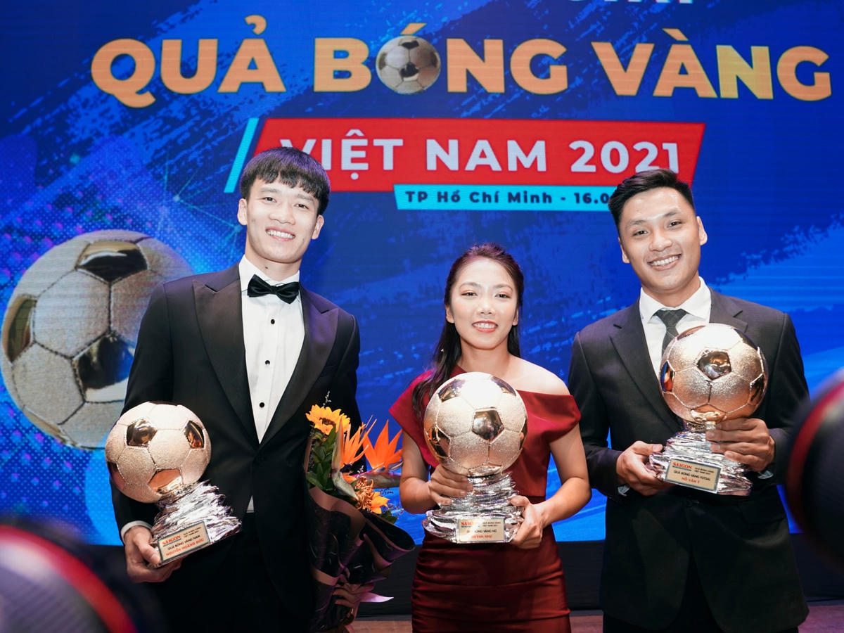 Ba Quả bóng vàng Việt Nam 2021.