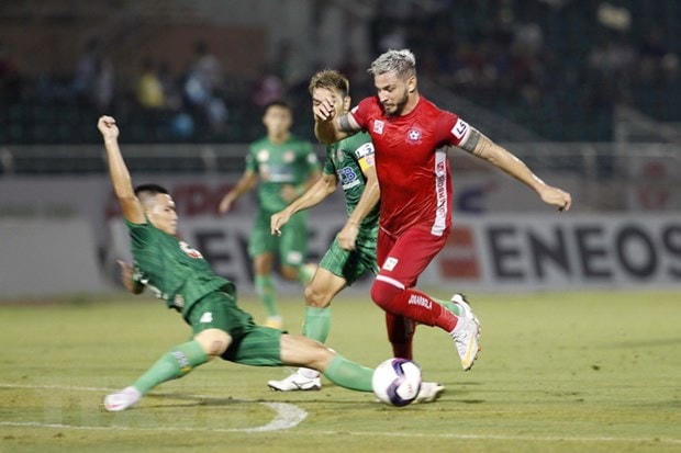 V.League 2021: Sài Gòn FC và Hải Phòng níu chân nhau ở nhóm cuối bảng