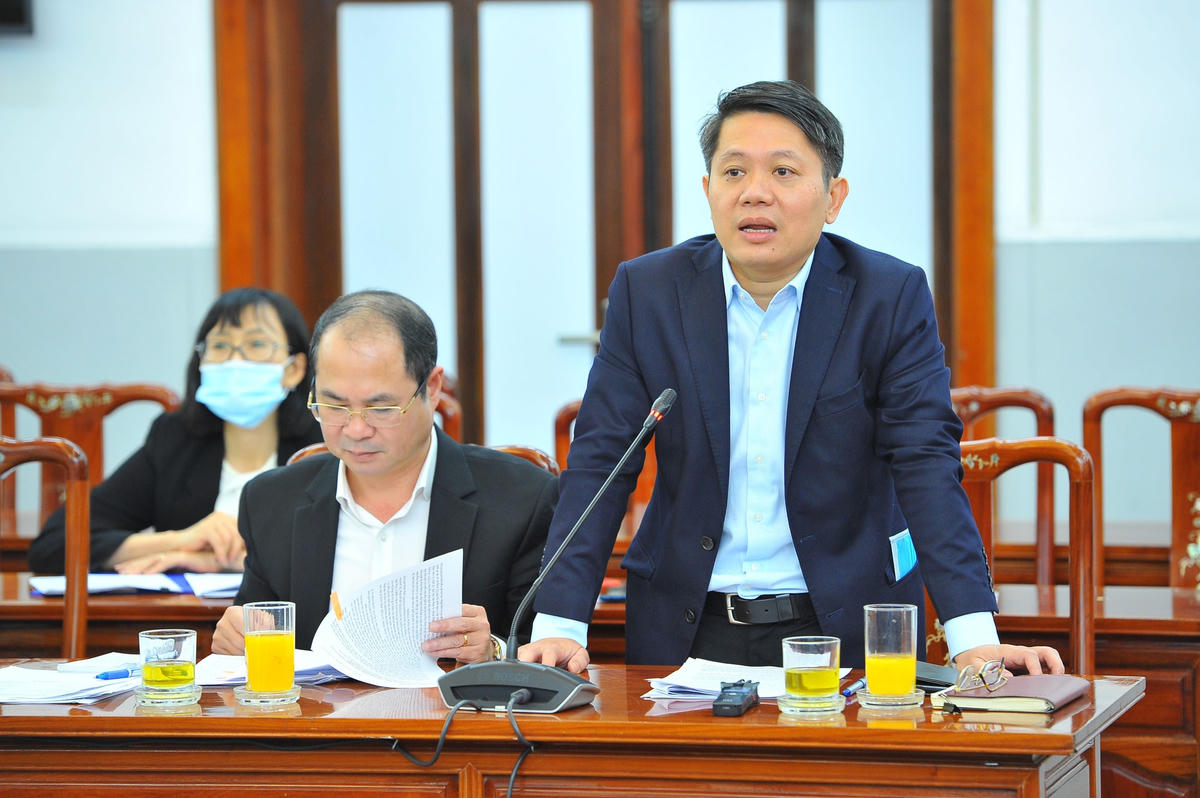 Phó Chủ nhiệm Ủy ban Nhà nước về NVNONN Ngô Trịnh Hà phát biểu tại Hội nghị. 