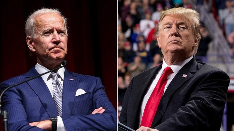 Cựu Phó Tổng thống Joe Biden và Tổng thống Donald Trump. Ảnh: ABC News.