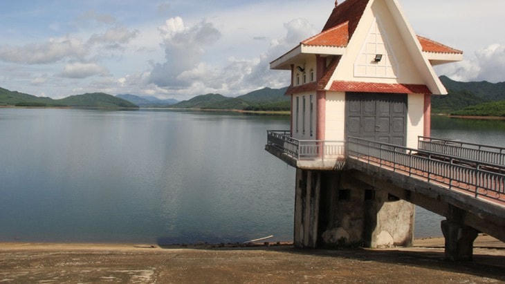 Sông Rác, nơi nạn nhân đi đánh cá.