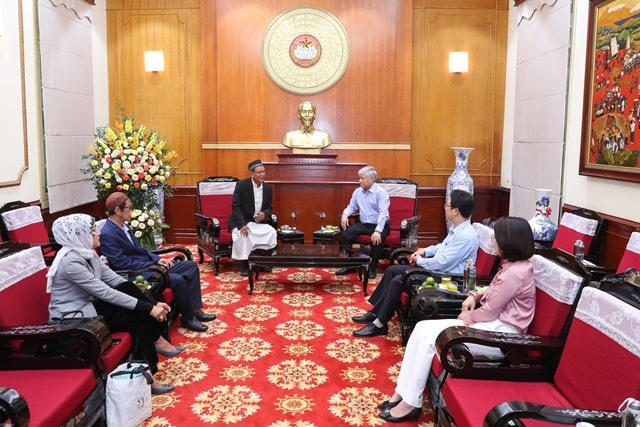 Quang cảnh buổi tiếp.
