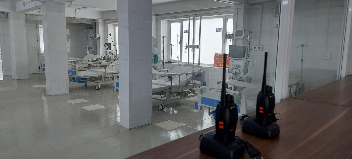 Khu điều hành trung tâm của các điều dưỡng chăm sóc bệnh nhân.