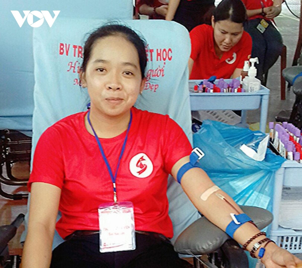 Hồng Bích trong lần tham gia Hành trình Đỏ tại TP HCM.