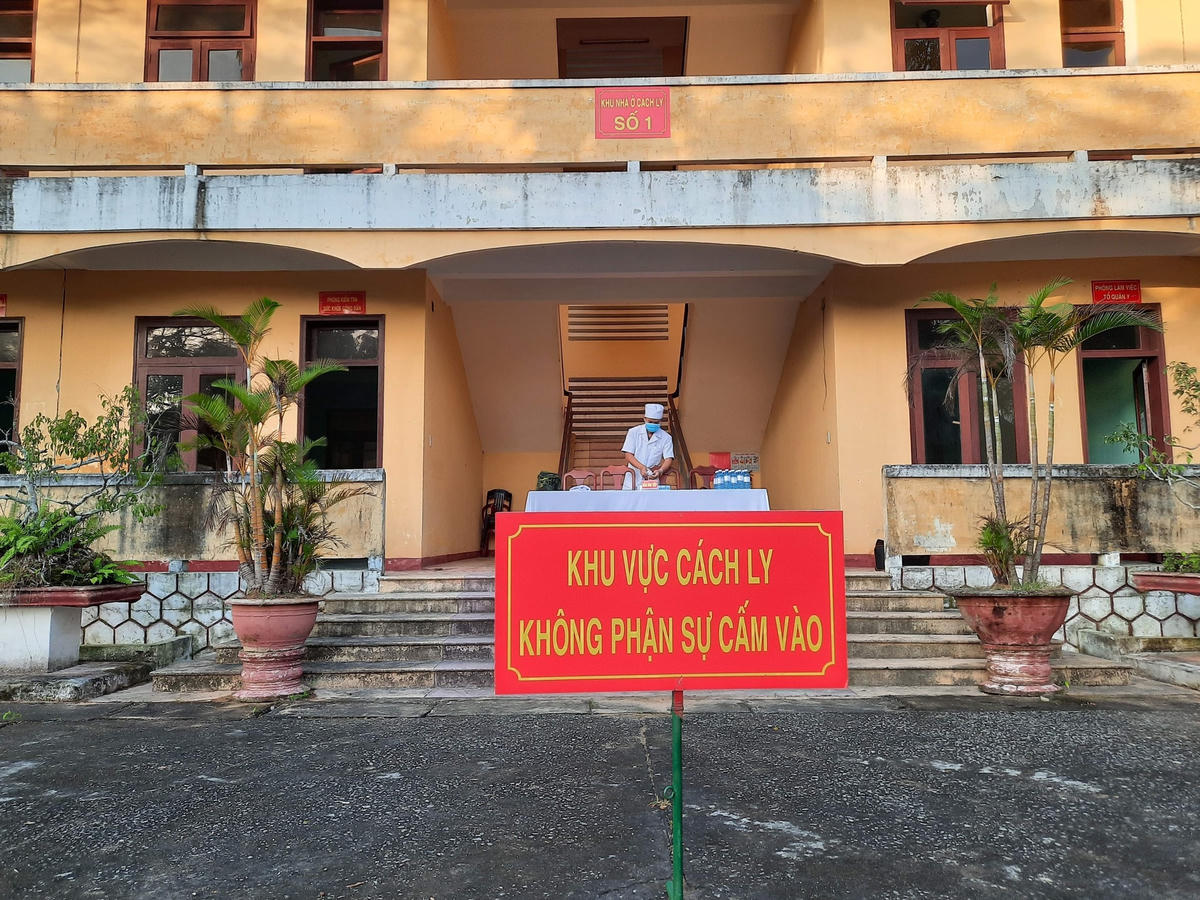 Một khu cách ly tập trung tại Quảng Nam.