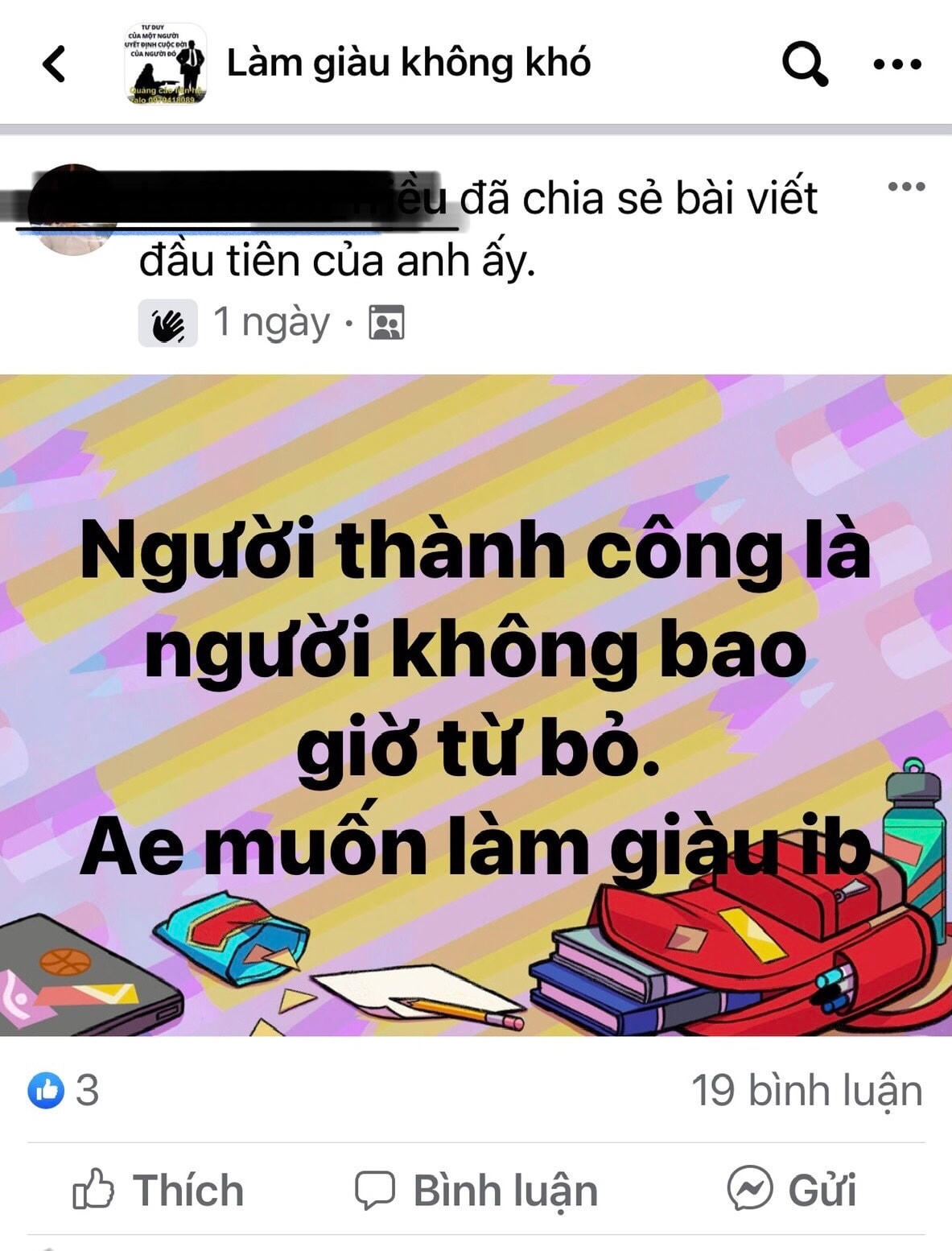 Nhiều lời quảng cáo "có cánh" về làm giàu xuất hiện trên mạng xã hội.