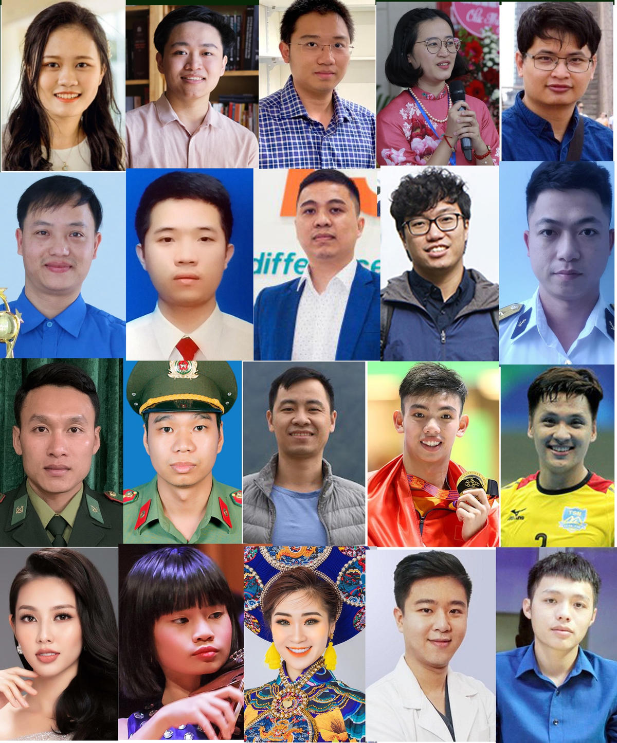20 gương mặt trẻ tiêu biểu được vào vòng bình chọn trực tuyến của giải thưởng.