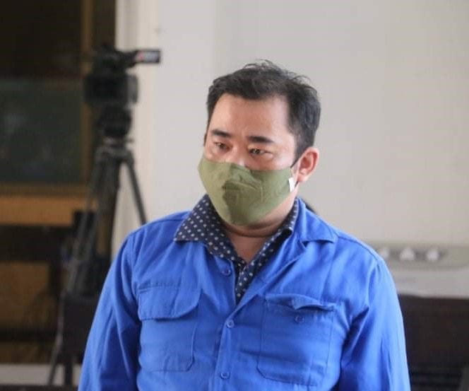 Trần Trí Mãnh tại phiên tòa.