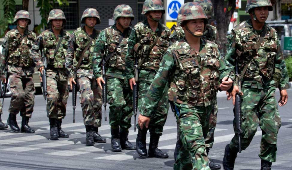 Các binh sĩ Thái Lan. Nguồn: The Week.