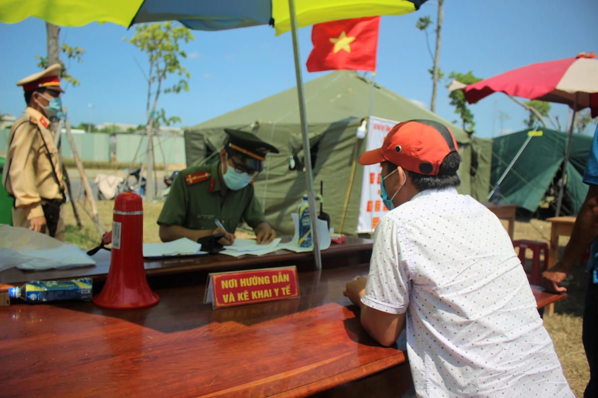 Một Chốt kiểm soát dịch ở vùng biên giới Quảng Nam.