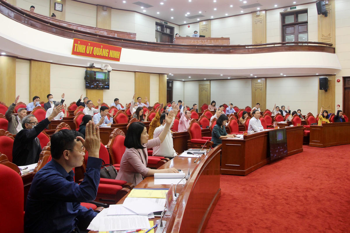 100% đại biểu biểu quyết thông qua danh sách sơ bộ người ứng cử ĐBQH khóa XV và HĐND tỉnh khóa XIV, nhiệm kỳ 2021-2026.