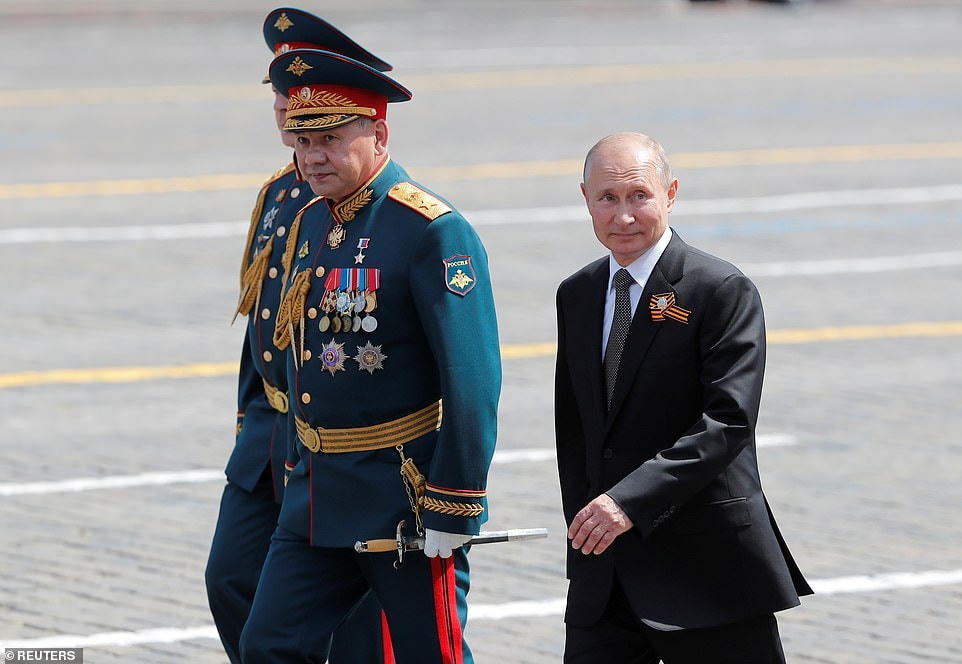 Tổng thống Nga Vladimir Putin tại Quảng trường Đỏ, thủ đô Moscow.
