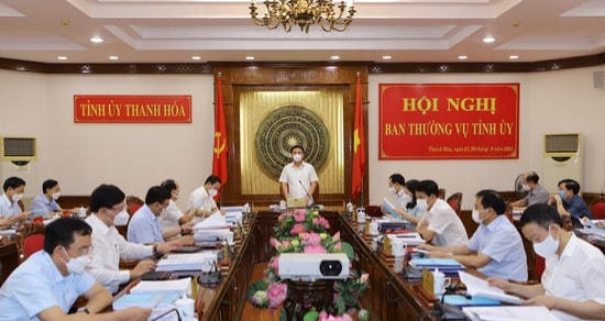 Ban Thường vụ Tỉnh ủy Thanh Hóa cho ý kiến về đề án sắp xếp ổn định dân cư khu vực có nguy cơ cao xảy ra lũ quét, sạt lở đất tại các huyện miền núi giai đoạn 2021-2025.