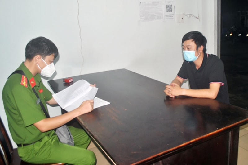 Một trường hợp vi phạm làm việc với cơ quan chức năng.