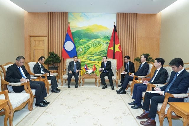 Quang cảnh buổi tiếp. Ảnh: VGP.