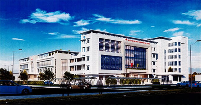 Hình mẫu phối cảnh của Bệnh viện đa khoa Nha Trang.