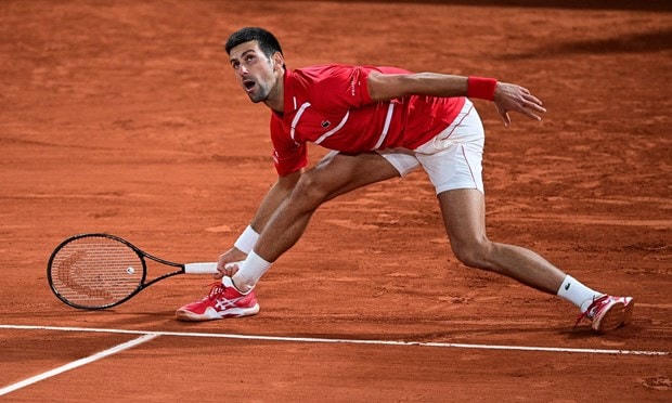 Djokovic nhọc nhằn vào chung kết Roland Garros 2020. (Nguồn: AFP/Getty Images).