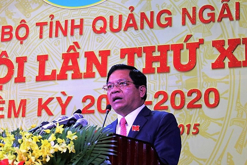 Ông Lê Viết Chữ, Bí thứ Tỉnh ủy Quảng Ngãi.