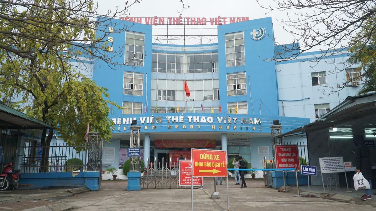 Bệnh viện Thể Thao nơi xảy ra sự việc.