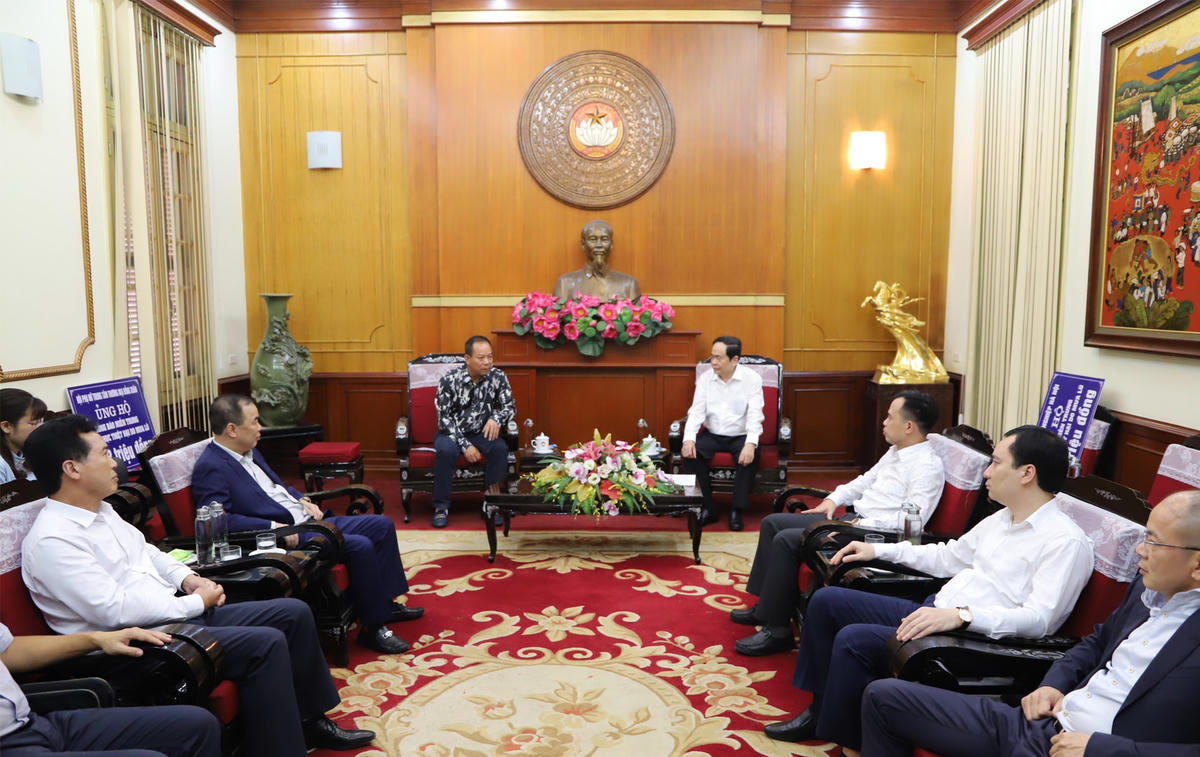 Quang cảnh buổi tiếp.