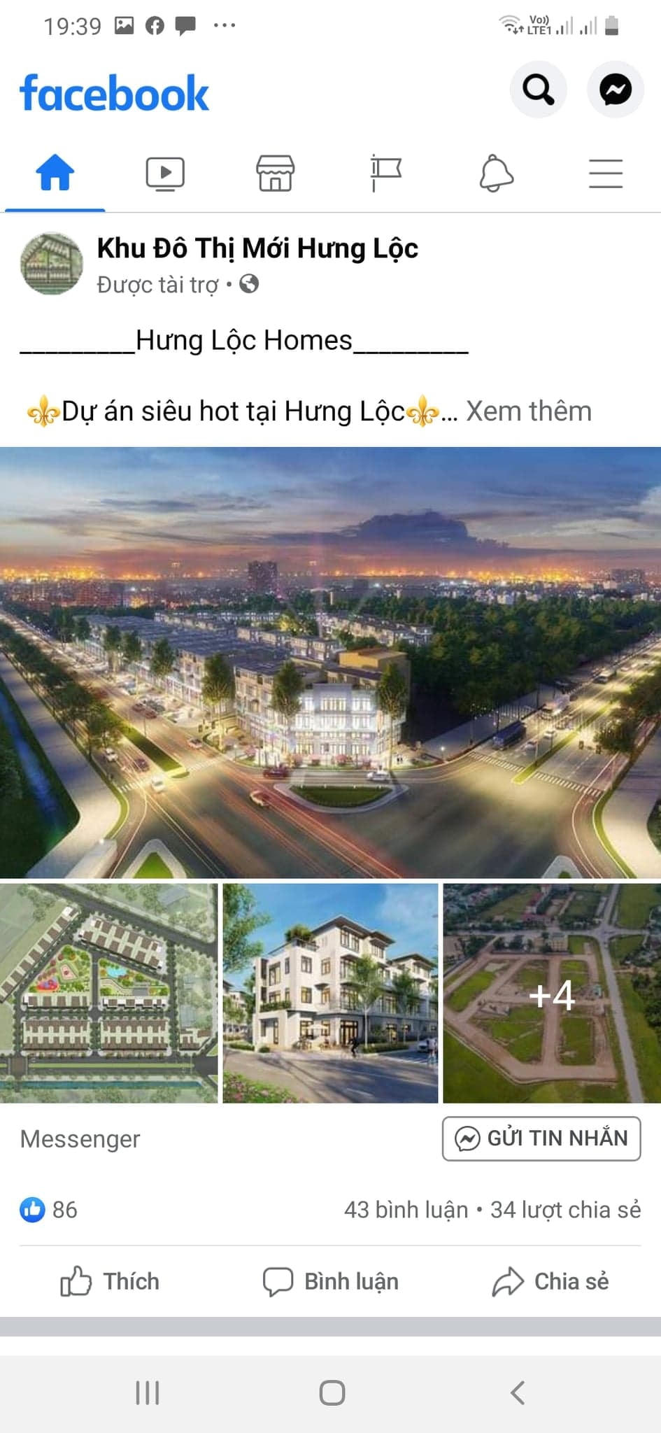 Không những vậy, tại Dự án này còn được rao bán đất nền rầm rộ.
