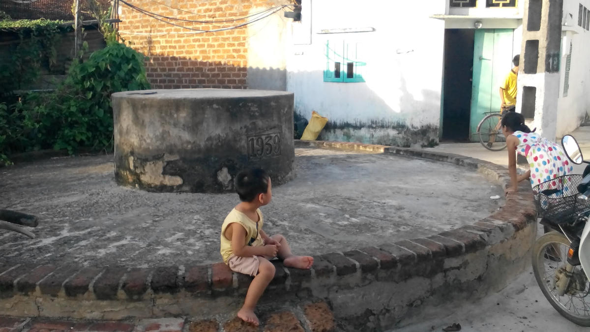 Một chiếc giếng xây từ năm 1939 ở Thạch Xá, Thạch Thất (Hà Nội).  