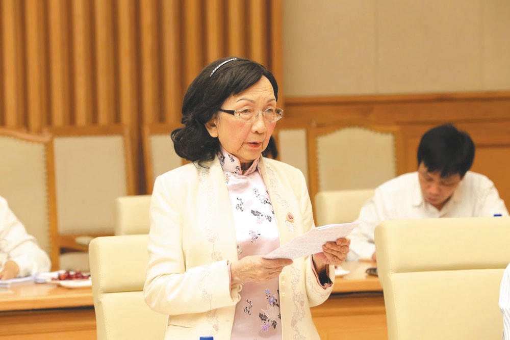 Bà Phạm Thị Trân Châu. Ảnh: Phạm Quang Vinh.