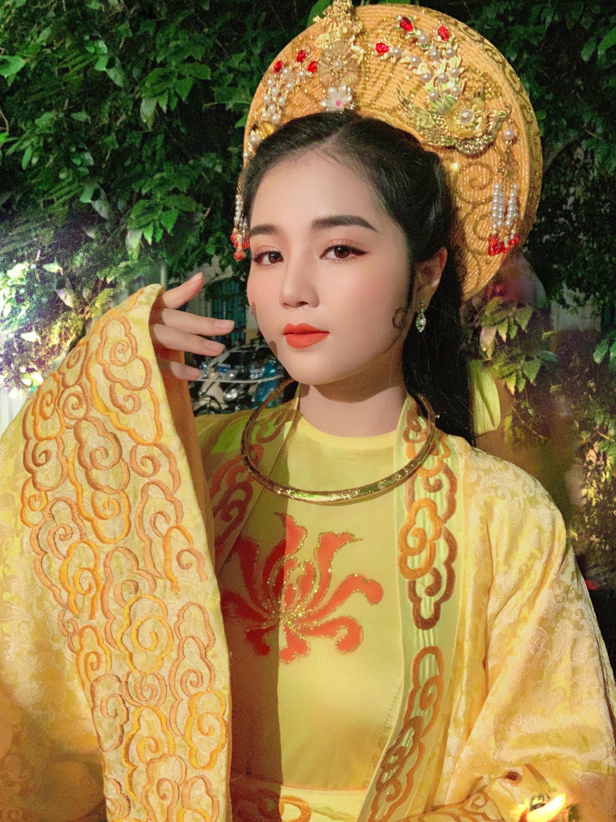 Nghệ sĩ Thanh Huyền trong vai Lý Chiêu Hoàng.