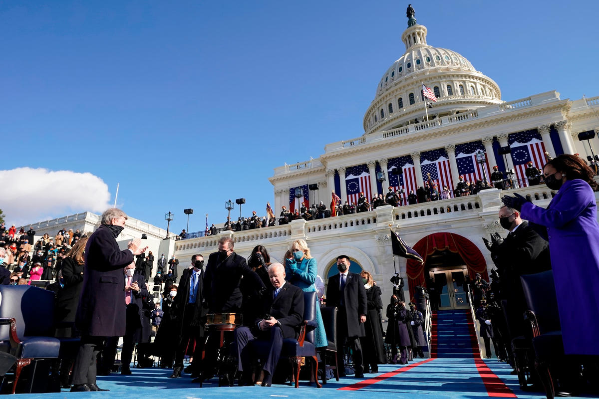 Tổng thống Mỹ Joe Biden trong lễ nhậm chức diễn ra tại Đồi Capitol. Ảnh: Rollcall.